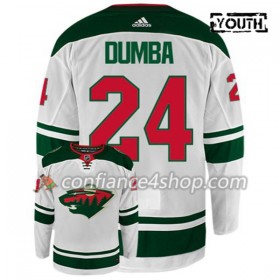 Adidas Maillot de Hockey Minnesota Wild MATT DUMBA 24 Blanc Authentic - Enfant